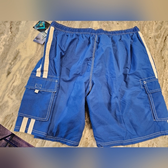 KANU SURF Men's Barracuda Royal Blue swim trunks Shorts drawstring front XXL - Picture 7 of 10